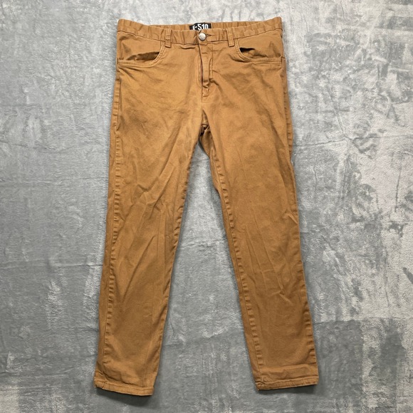 U-510 Other - U-510 Chino Pants Mens 32x26 Brown Slim Fit Cotton Stretch Tapered Leg